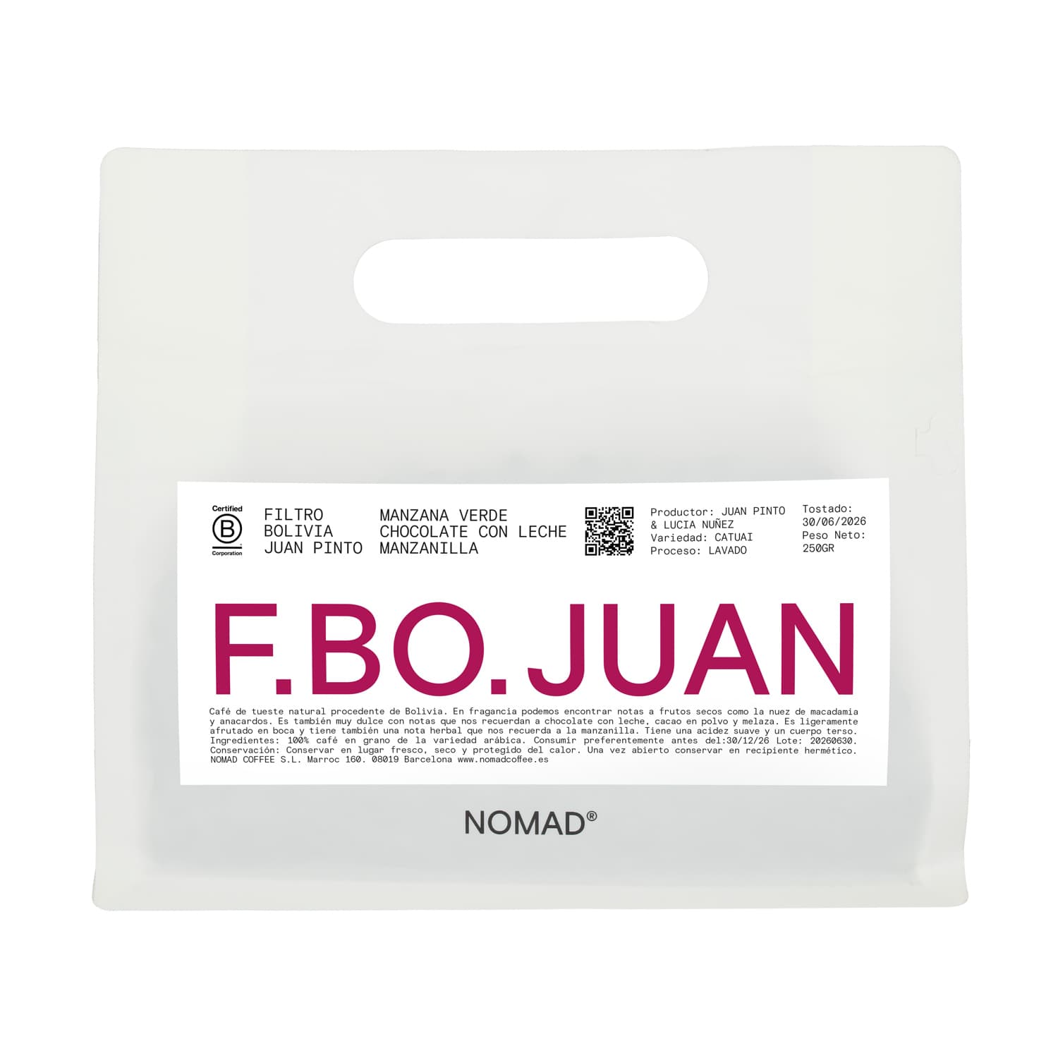 Bolivia Juan Pinto Washed Filter