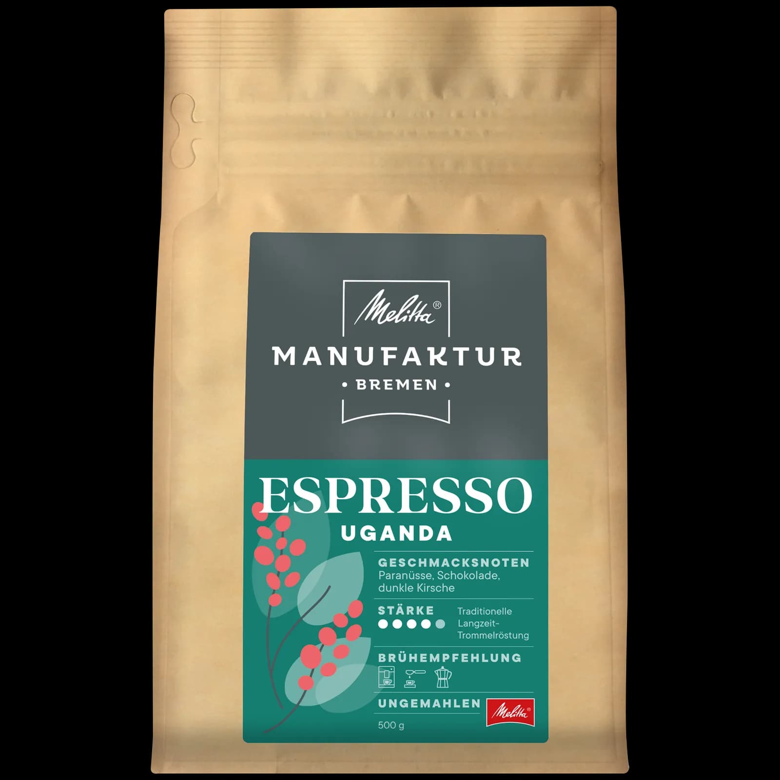 Manufaktur-Kaffee Espresso Uganda