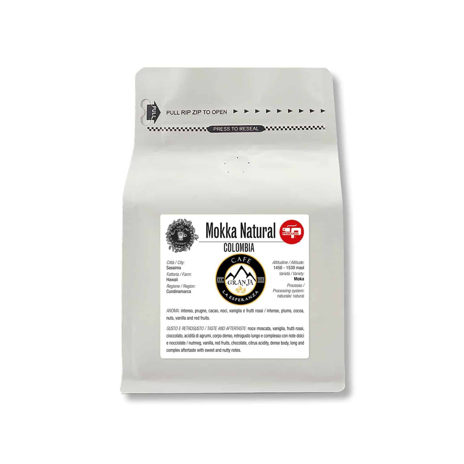 Specialty Colombia Mokka Natural Hawaii