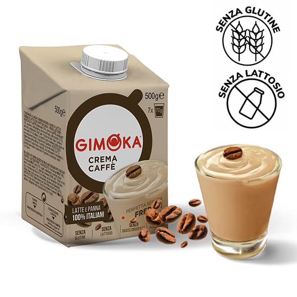Crema fredda al Caffè Gimoka senza glutine e senza lattosio CONFEZIONE RISPARMIO