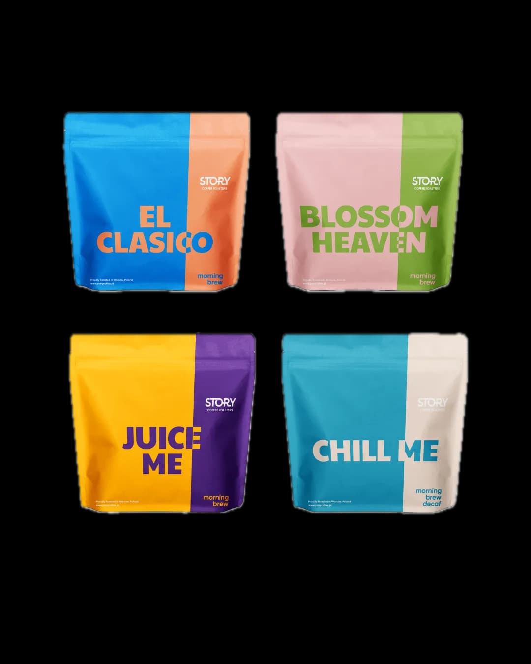 Zestaw na start Morning Brew + Decaf – Kawa ziarnista Świeżo Palona Story Coffee Roasters