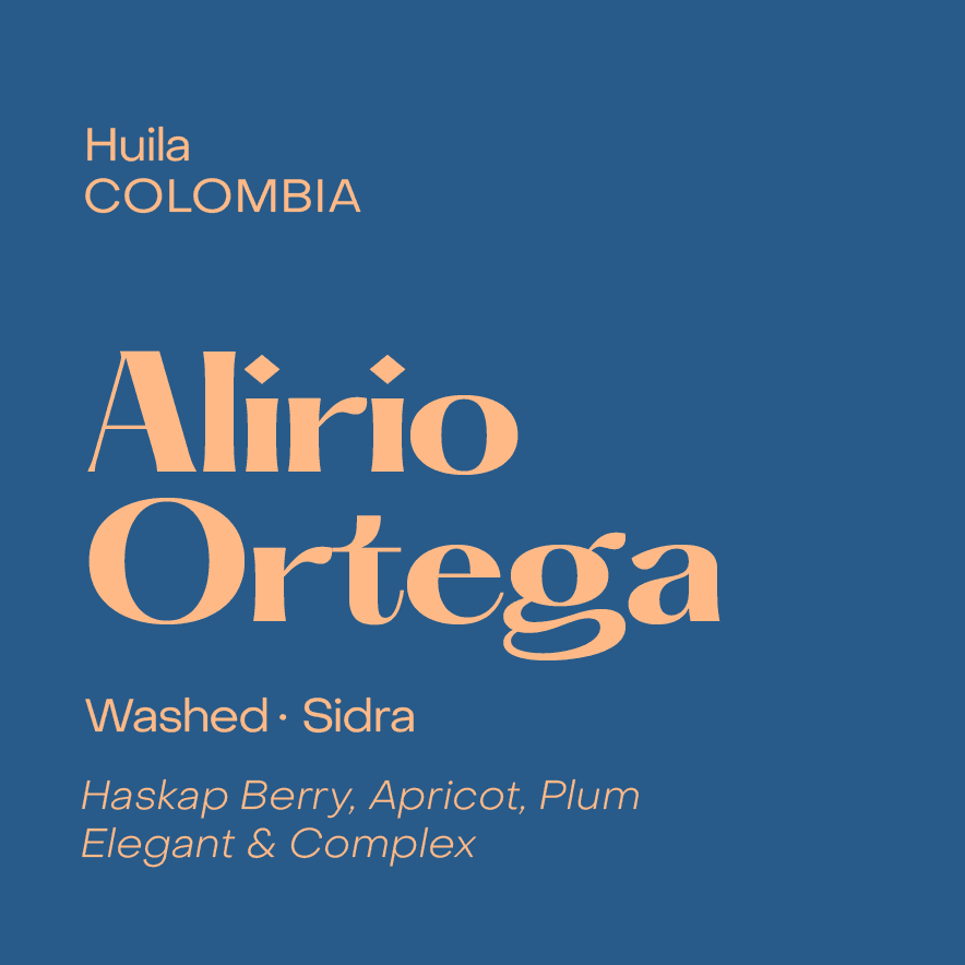 Alirio Ortega, Colombia Washed Sidra