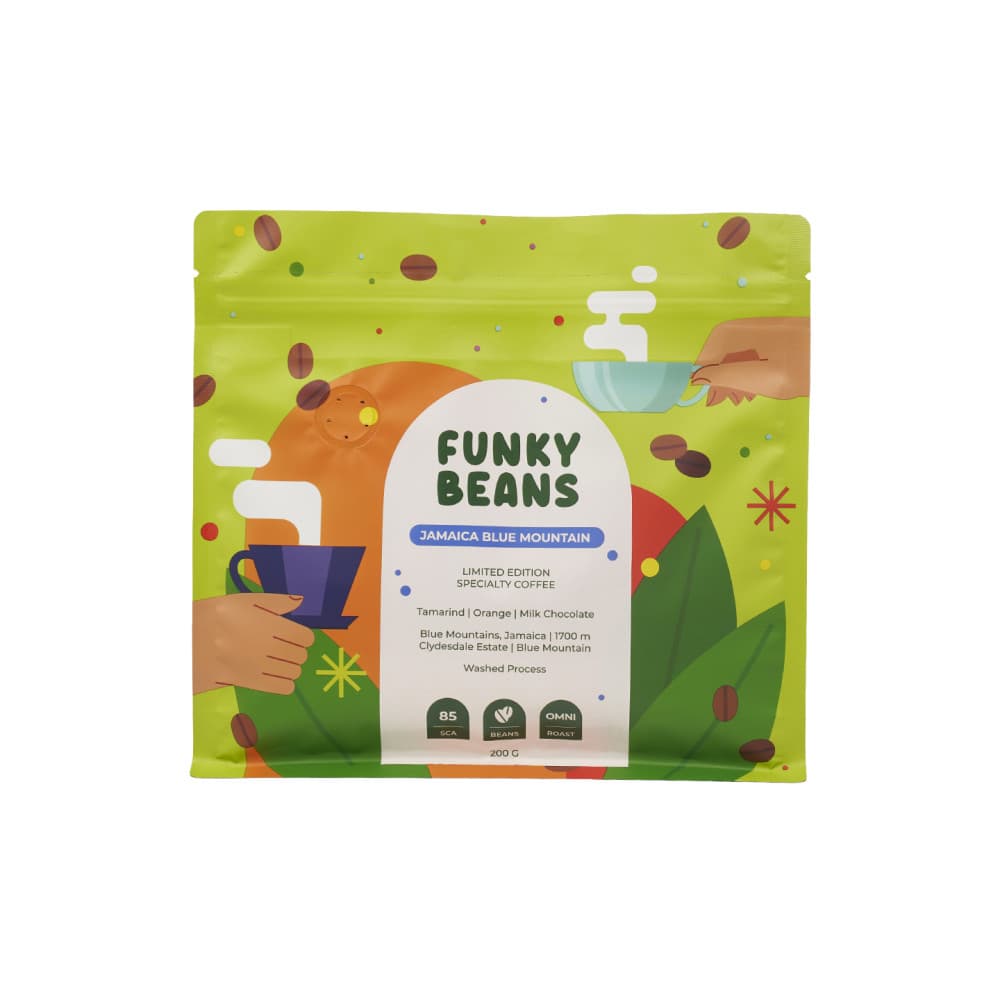 Caffè specialty in grani Funky Beans Jamaica Blue Mountain