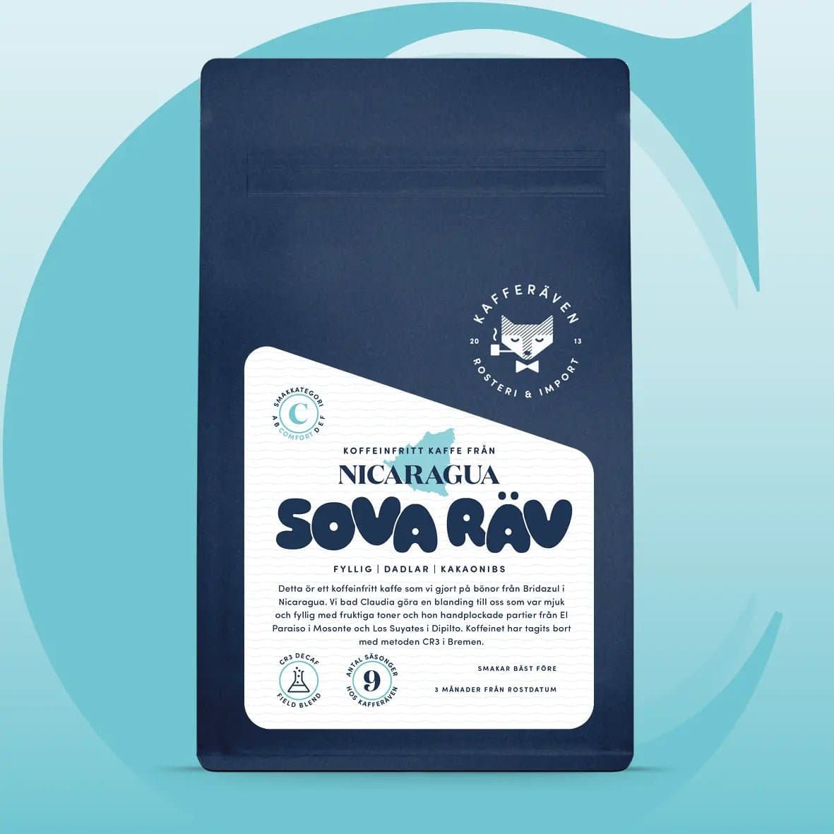 Sova Räv - koffeinfritt kaffe från Bridazul Nicaragua