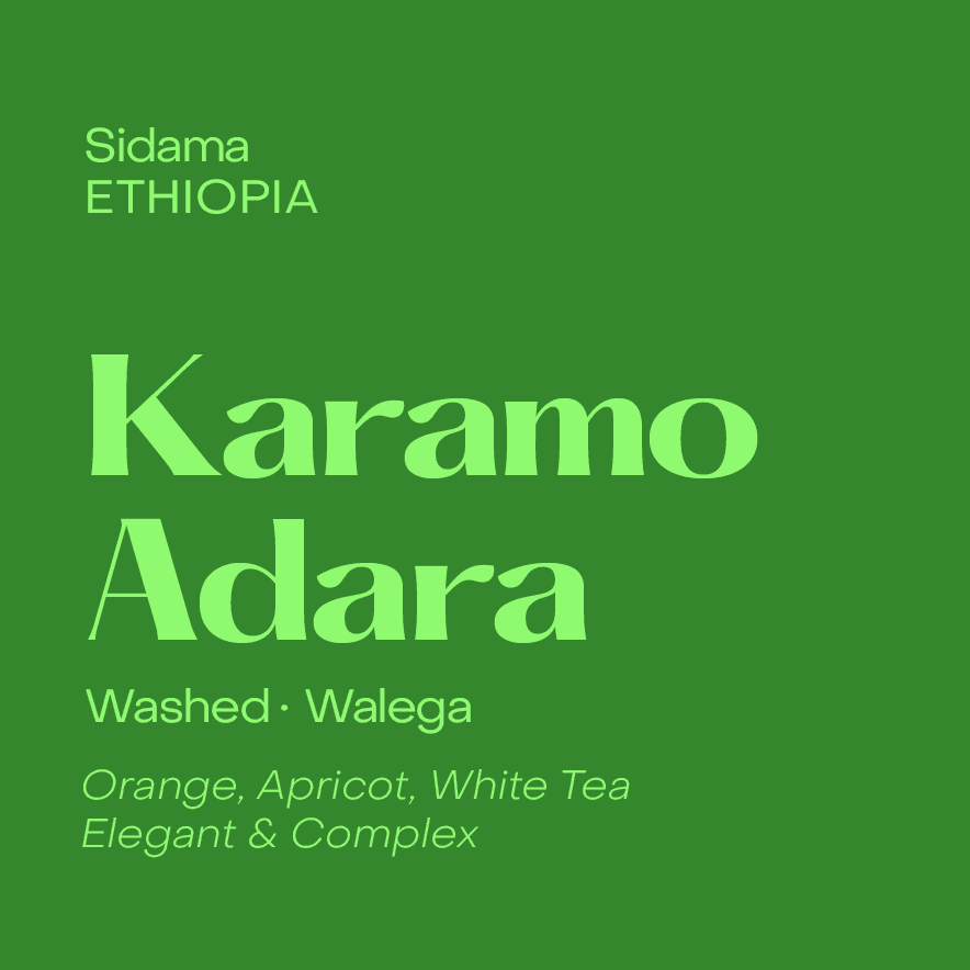 Ethiopia Karamo Adara Espresso, Washed Walega (August 28,2026)