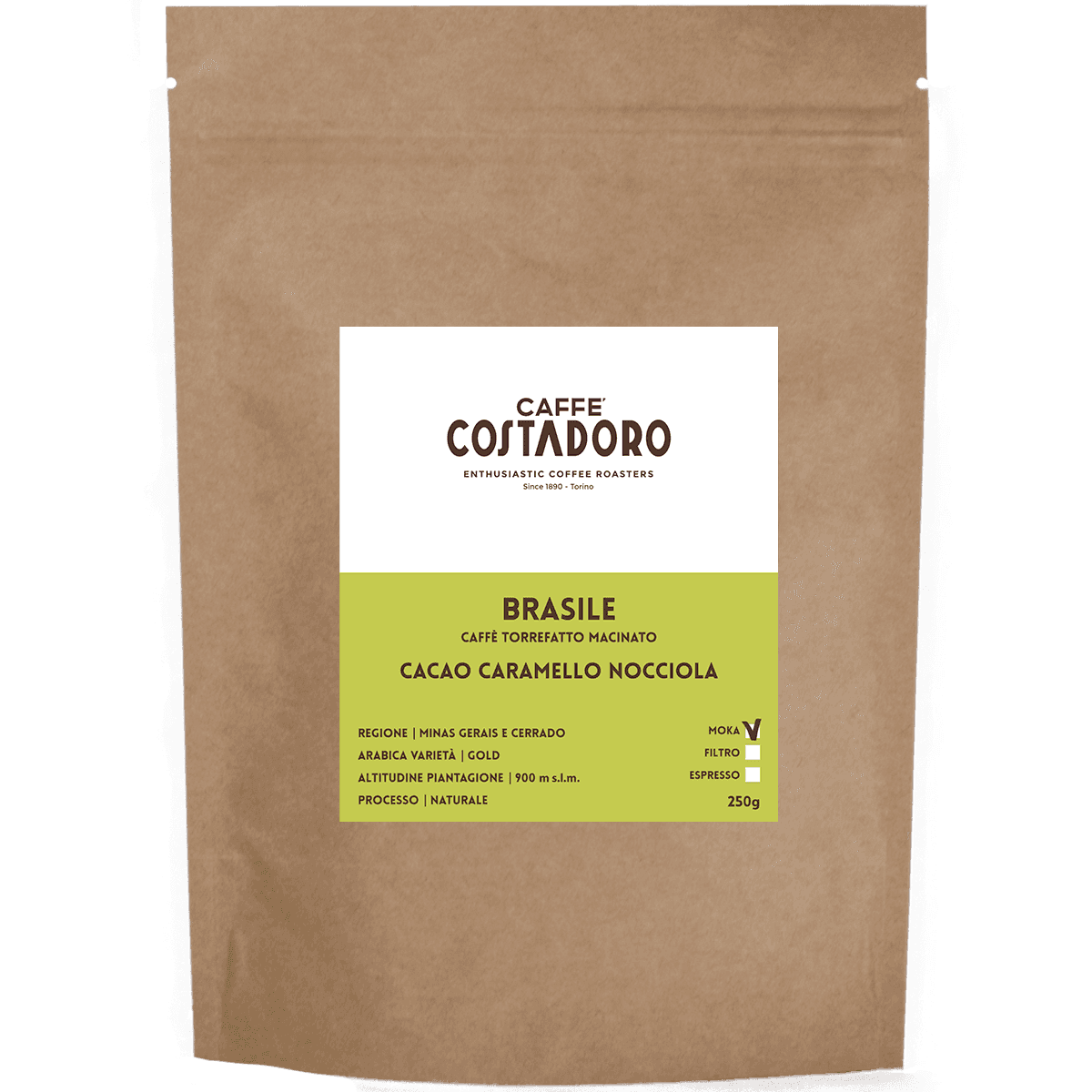 Brasile – Caffè Monorigine macinato per Moka​