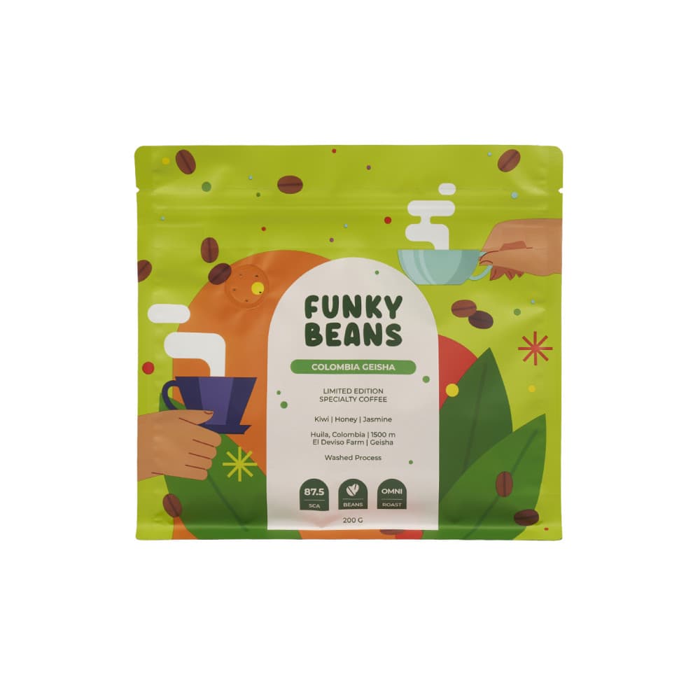 Caffè specialty in grani Funky Beans Colombia Geisha
