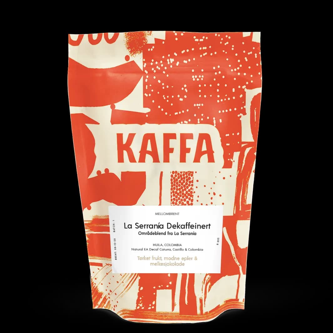 Kaffebønner Colombia La Serrania Dekaffeinert