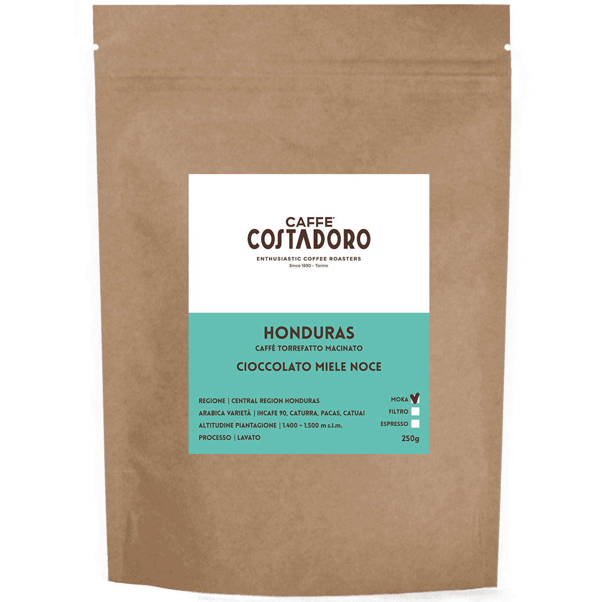 Honduras – Caffè Monorigine macinato per Moka​