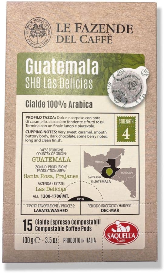 Guatemala SHB Las Delicias Espresso Pods