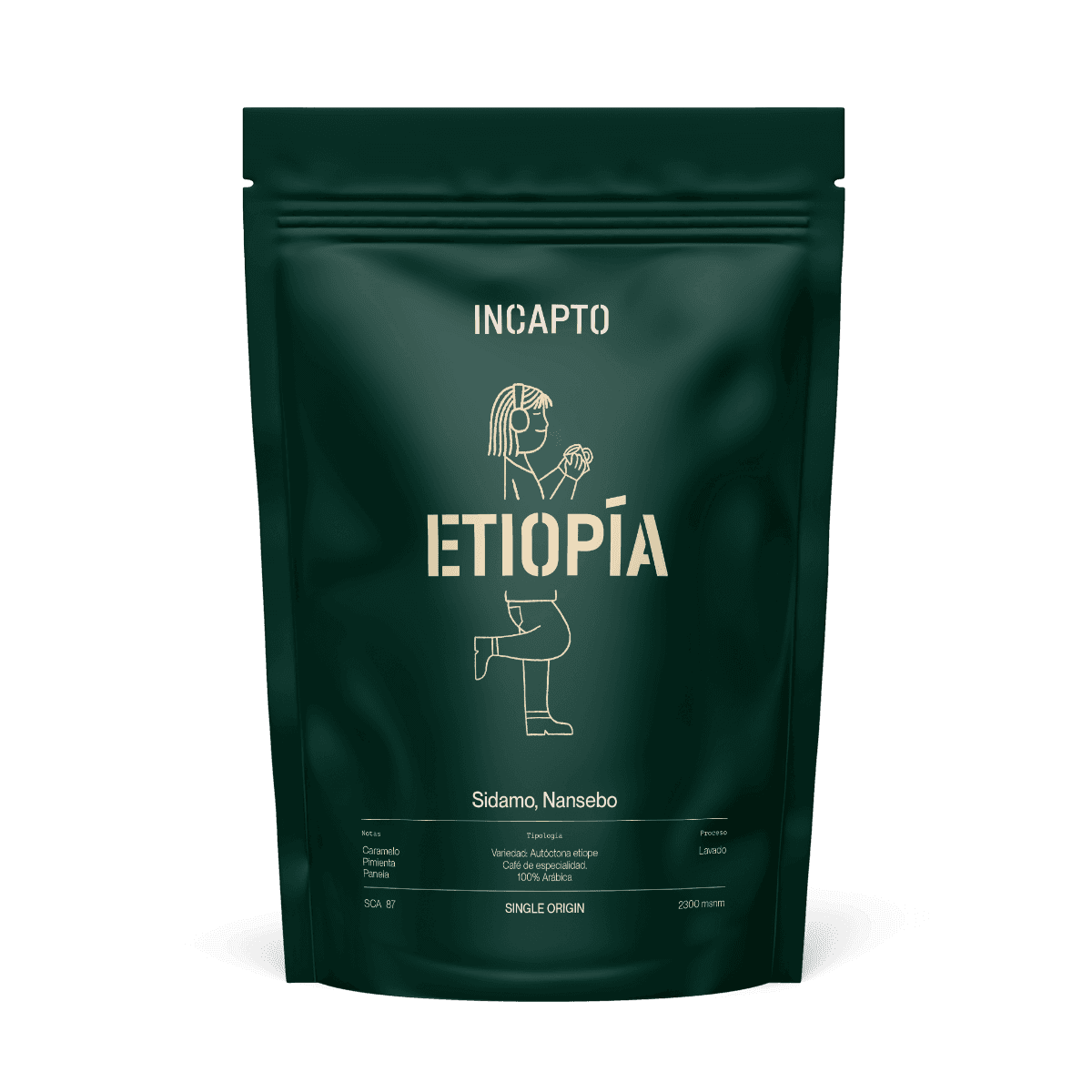 Café de Etiopía en grano