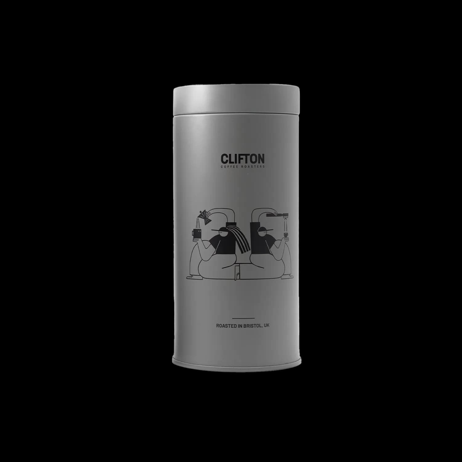 Coffee Storage Tin - Grey