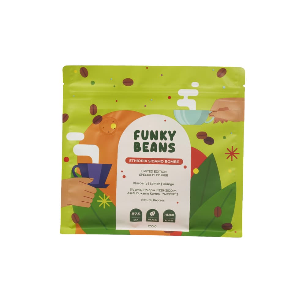 Specialty Funky Beans Ethiopia Sidamo Bombe Filter