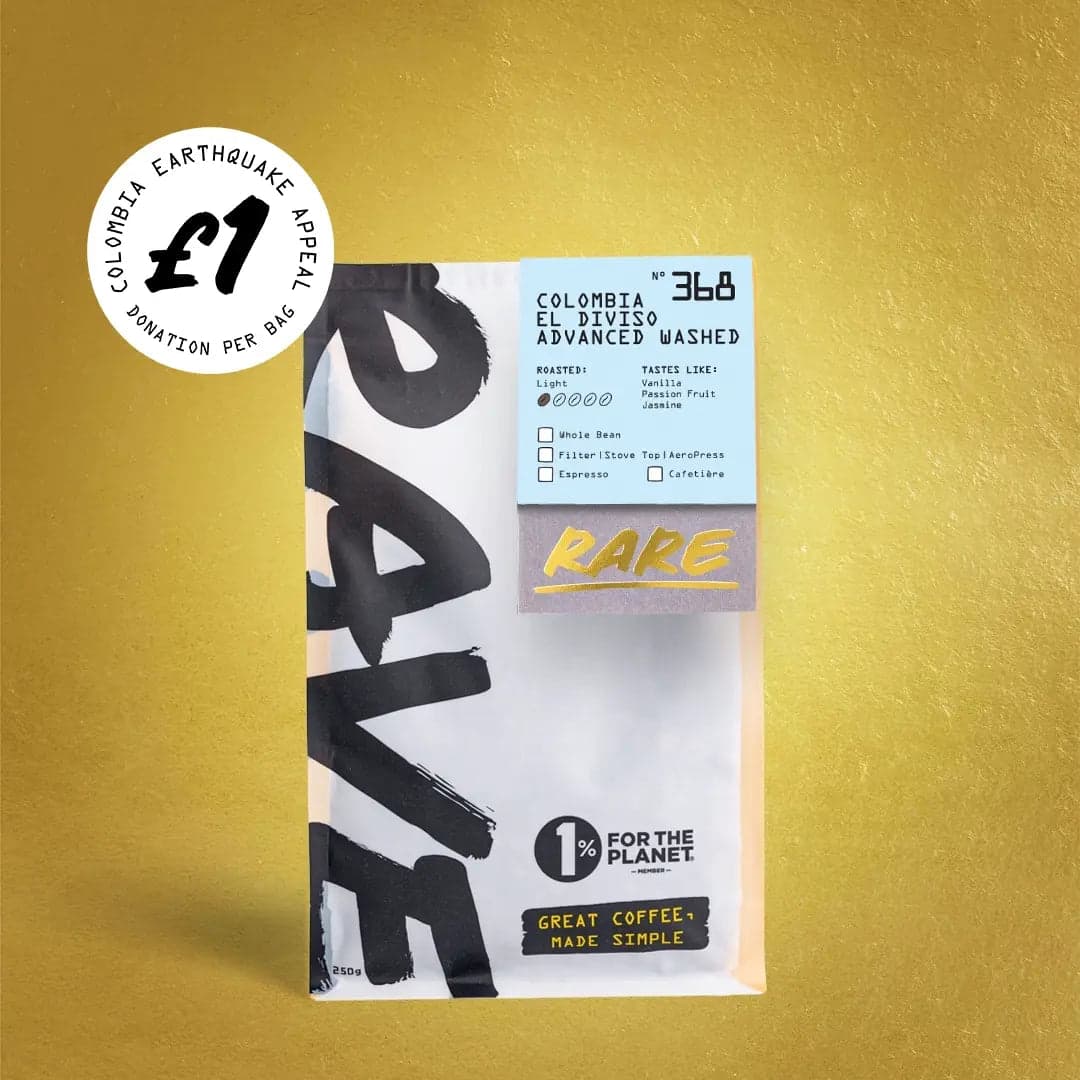 Colombia El Diviso Advanced Washed Nº 368 - £1 Earthquake Relief