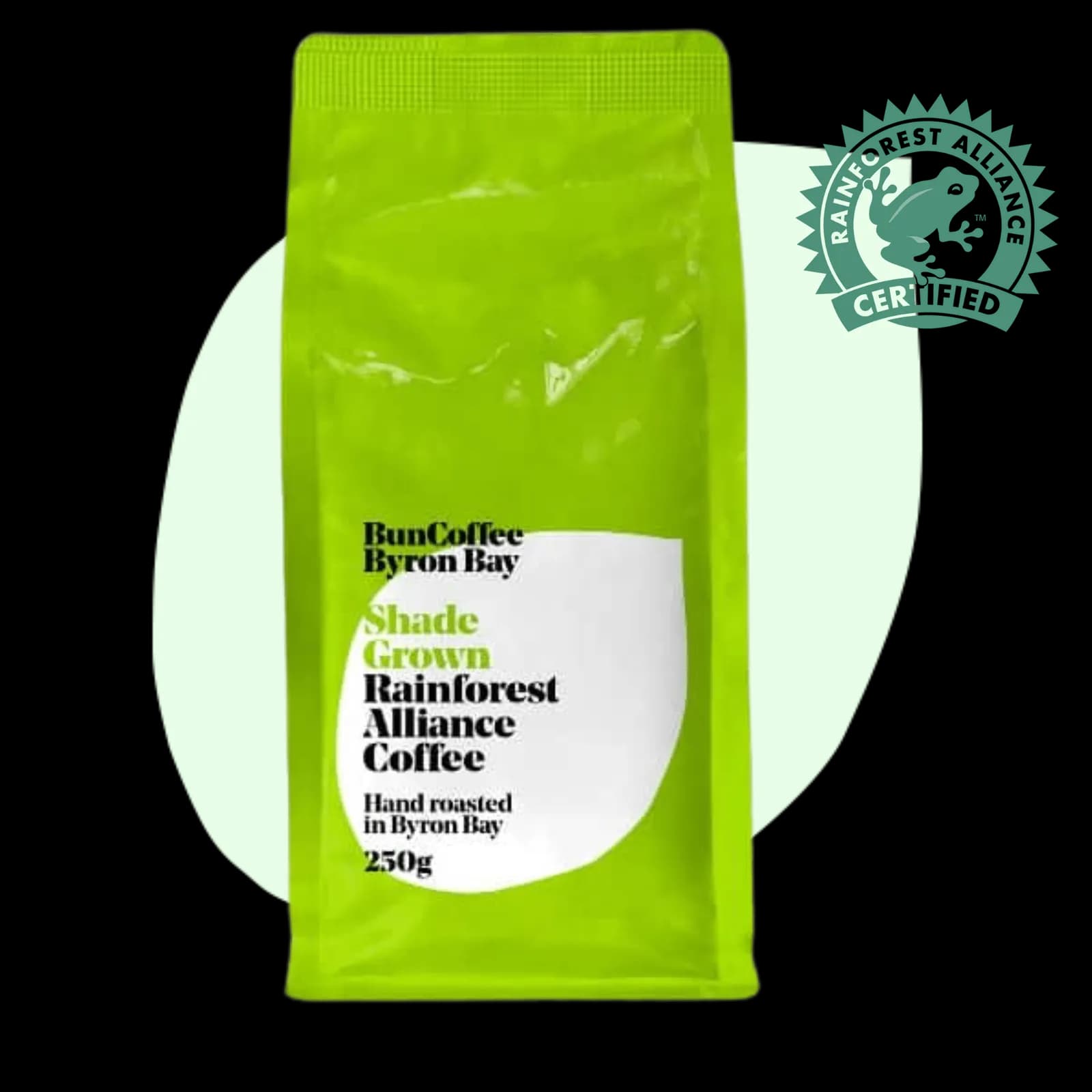 100% Shade Grown Rainforest Coffee