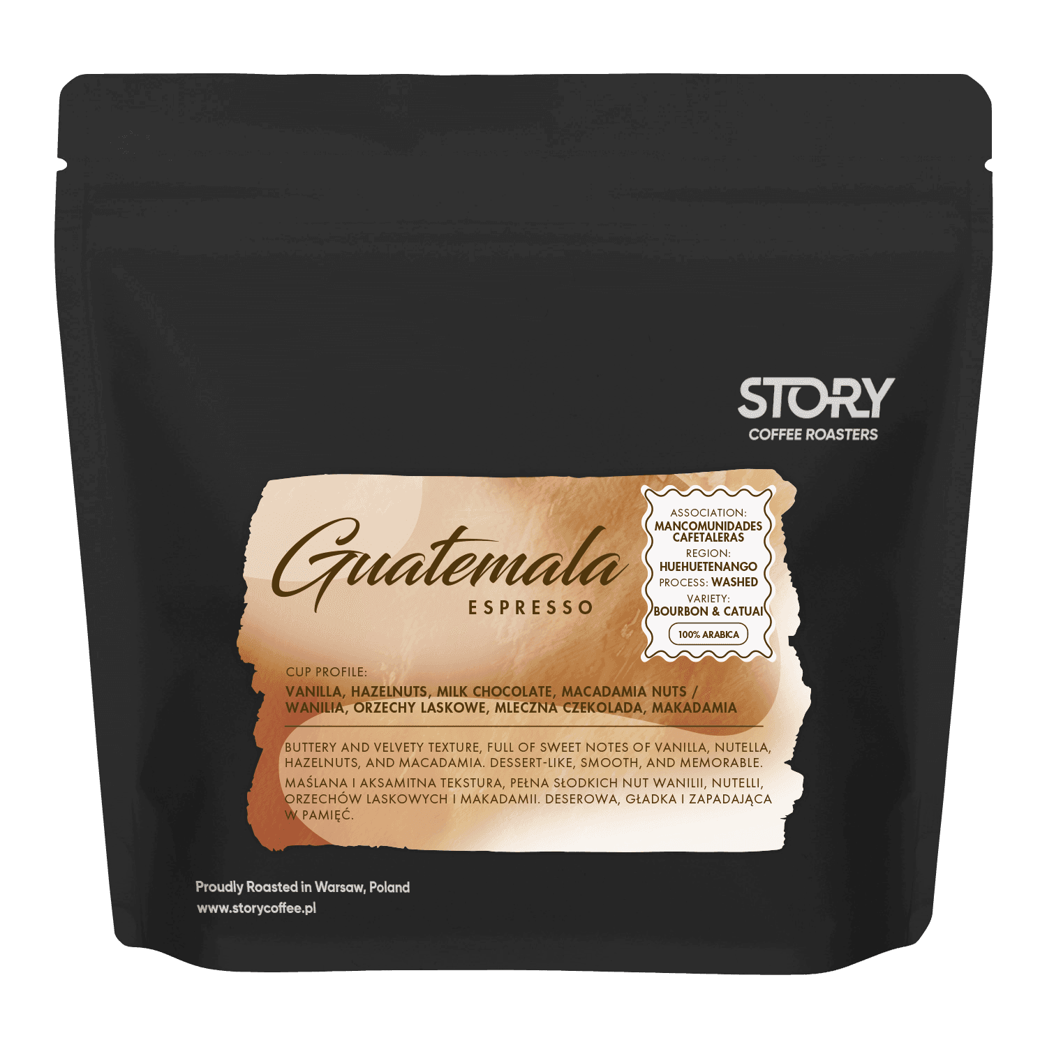 Guatemala Huehuetenango Espresso – Kawa ziarnista świeżo palona Story Coffee Roasters