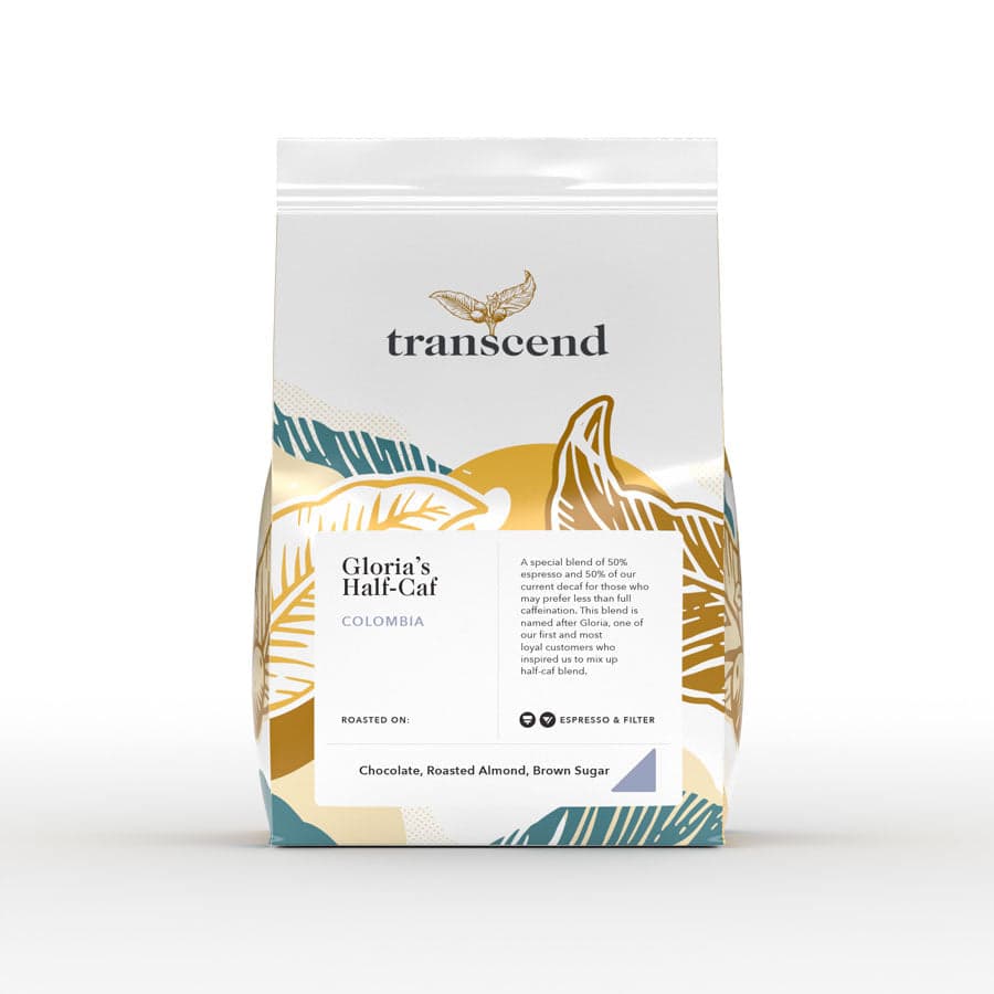Gloria's Half-Caf (50% espresso 50% decaf)