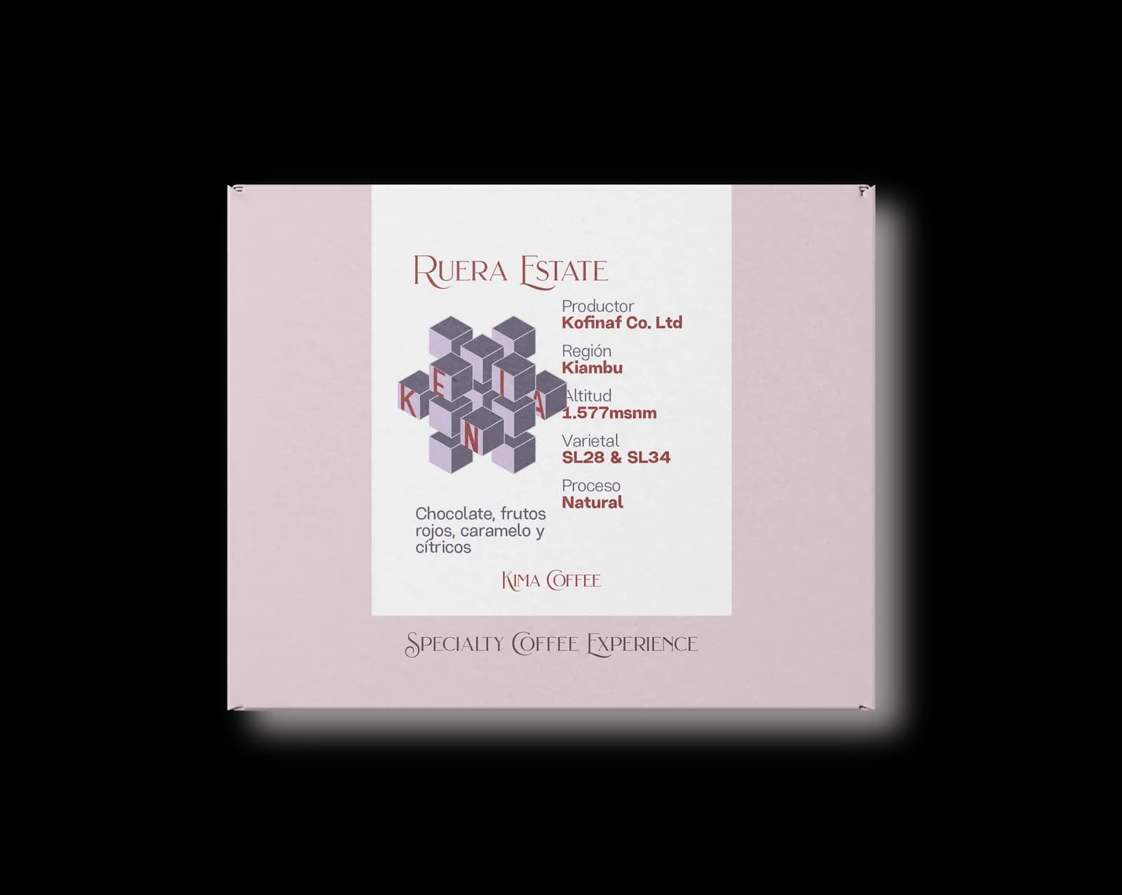 Ruera Estate. Cafe de kenia