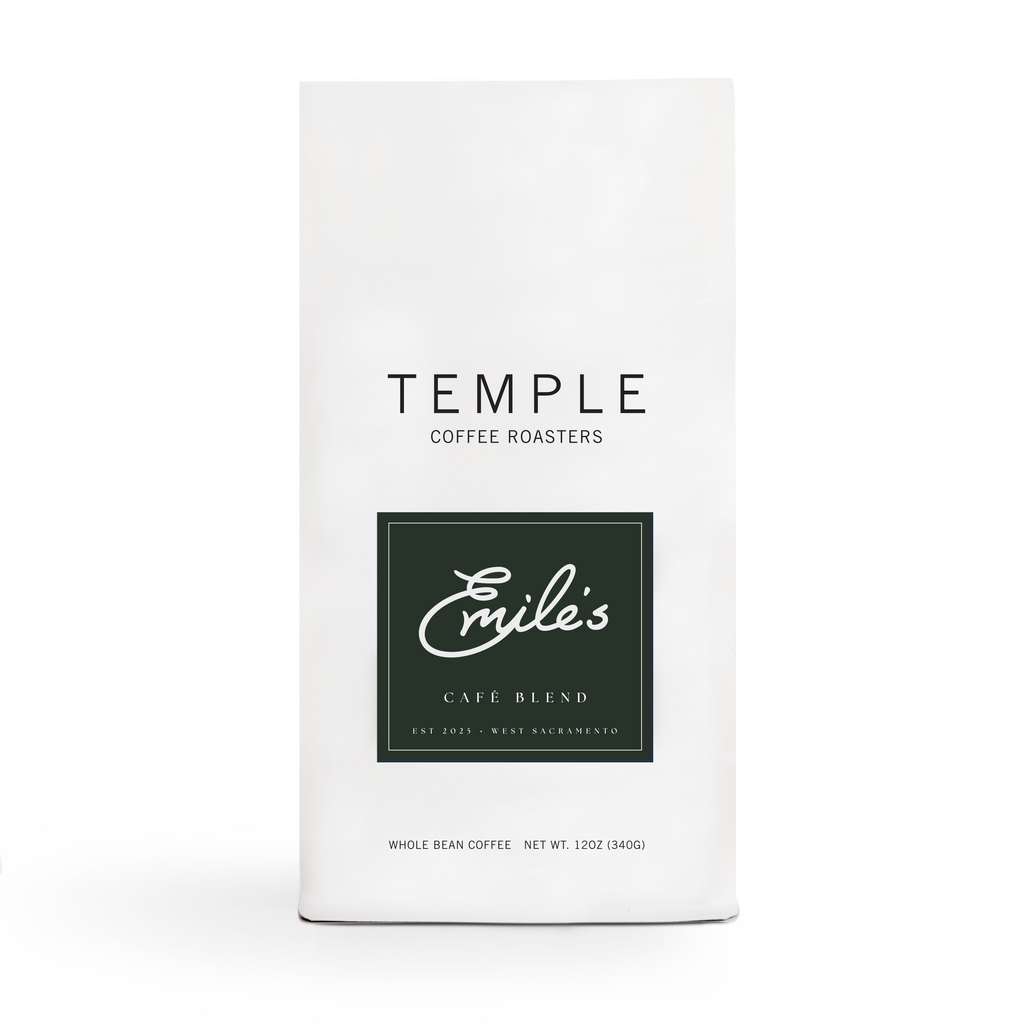 Three Pillars Blend - Emile's Cafe Blend (Private Label, Temple Bag)
