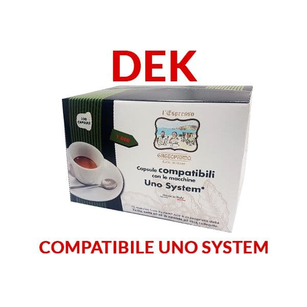 Caffe’ Gattopardo Decaffeinato Uno System