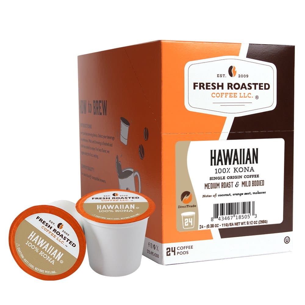 100% Hawaiian Kona - Classic Coffee Pods
