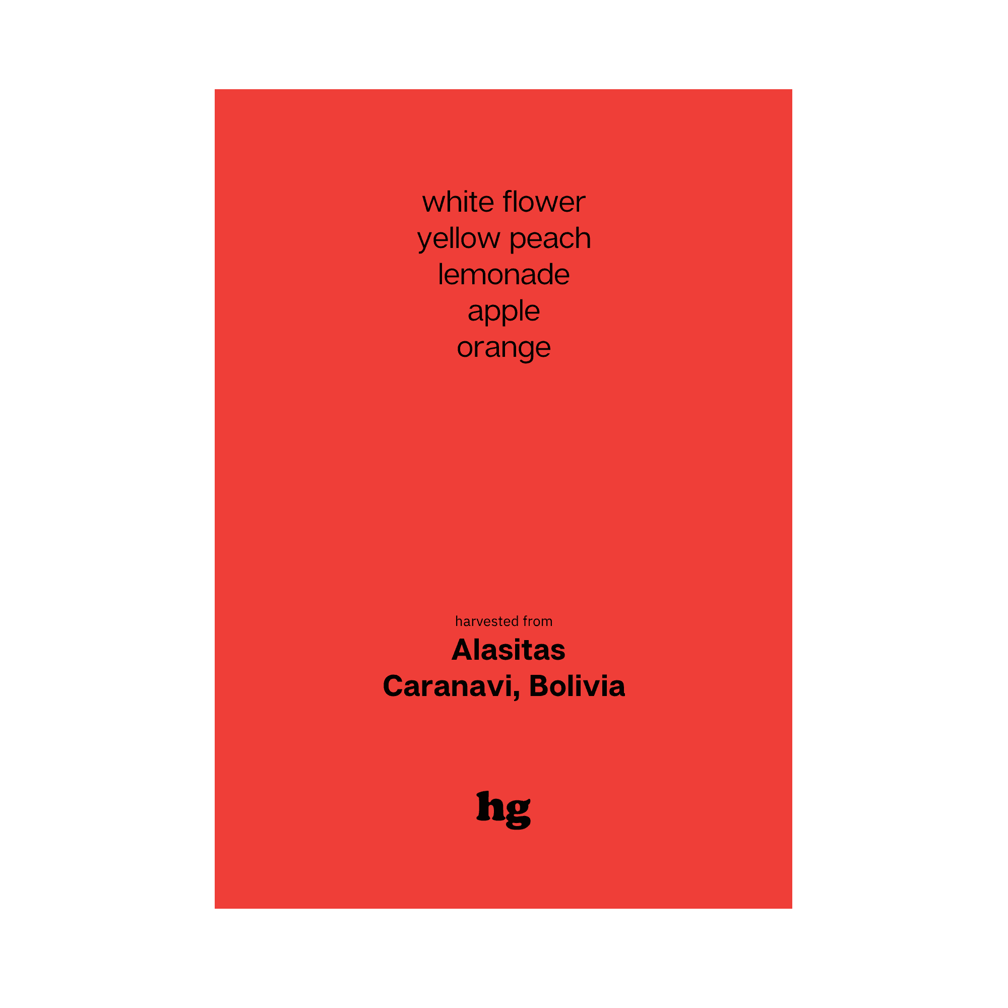 Alasitas, Gesha, Coco Natural, Bolivia (In-store)