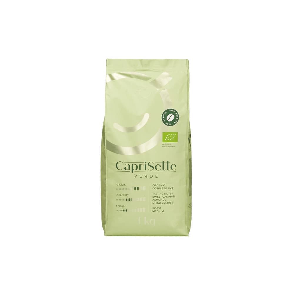 Caffè biologico in grani Caprisette Verde